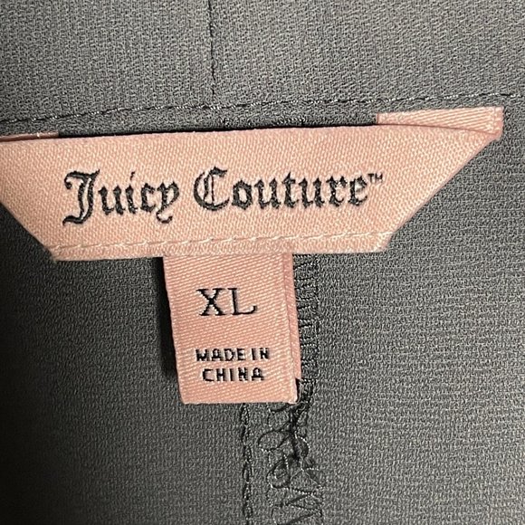 Juicy Couture Beaded Cold Shoulder Top Gray Long Sleeve Club Date Night XL - Picture 6 of 9